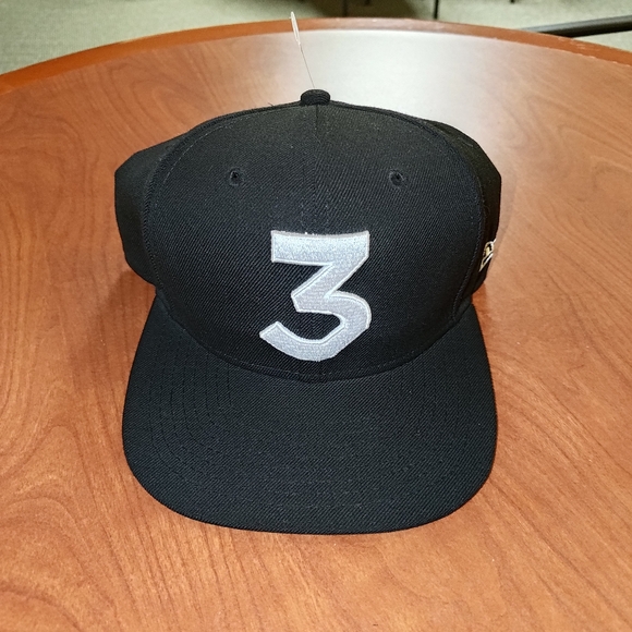 New Era 9FIFTY Chance The Rapper Embroidered Logo Black Snapback Cap Hat